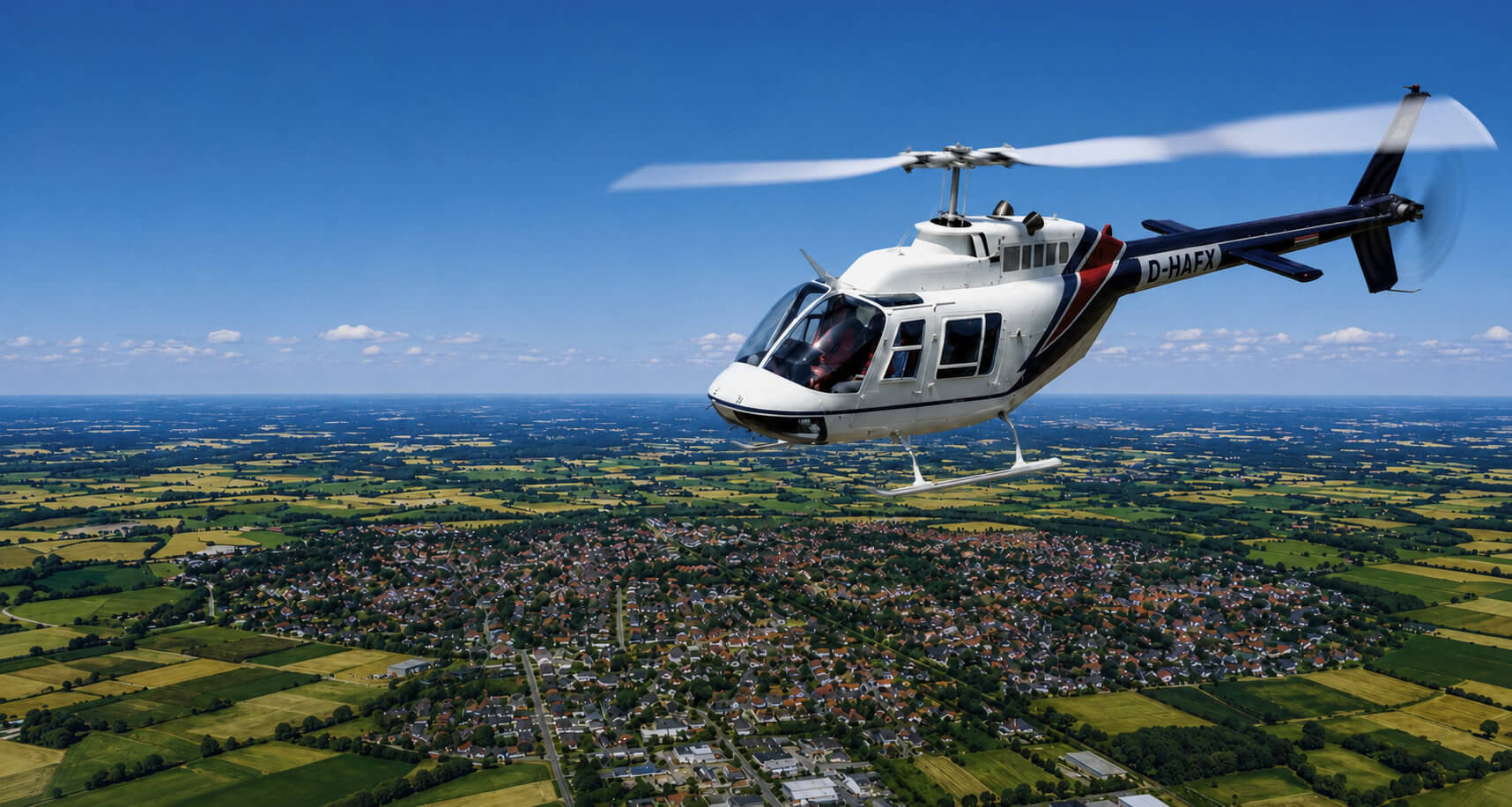 Huschrauber-Rundflug über Drensteinfurt